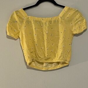 Yellow Floral Women's Top. Item #11347